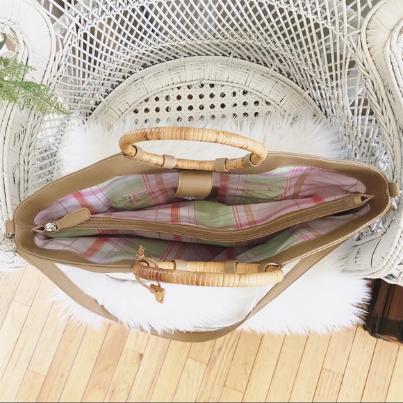 Fossil Woven Tote Bag - Picture 5 of 8